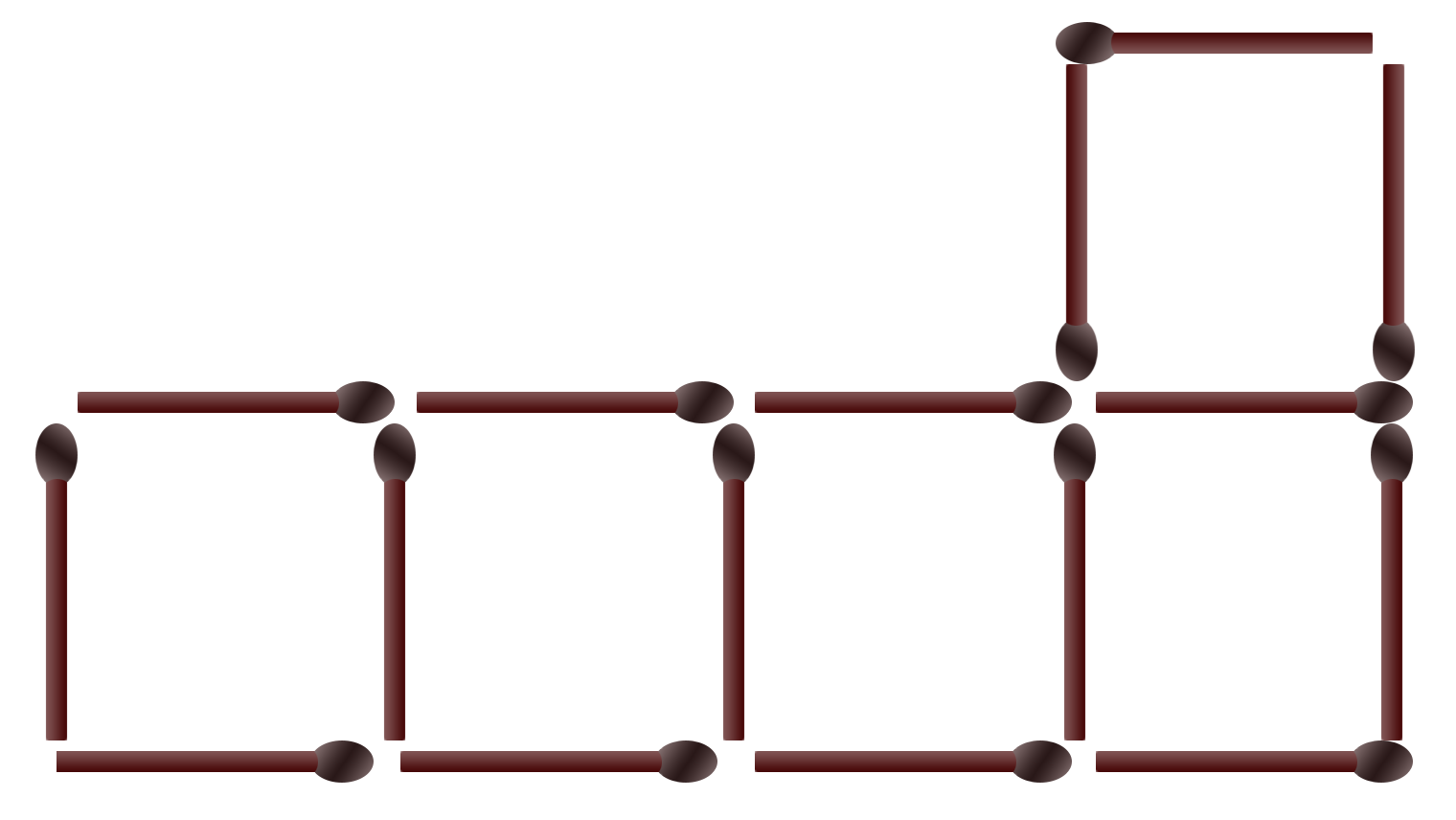 Move 3 match sticks puzzle graphic